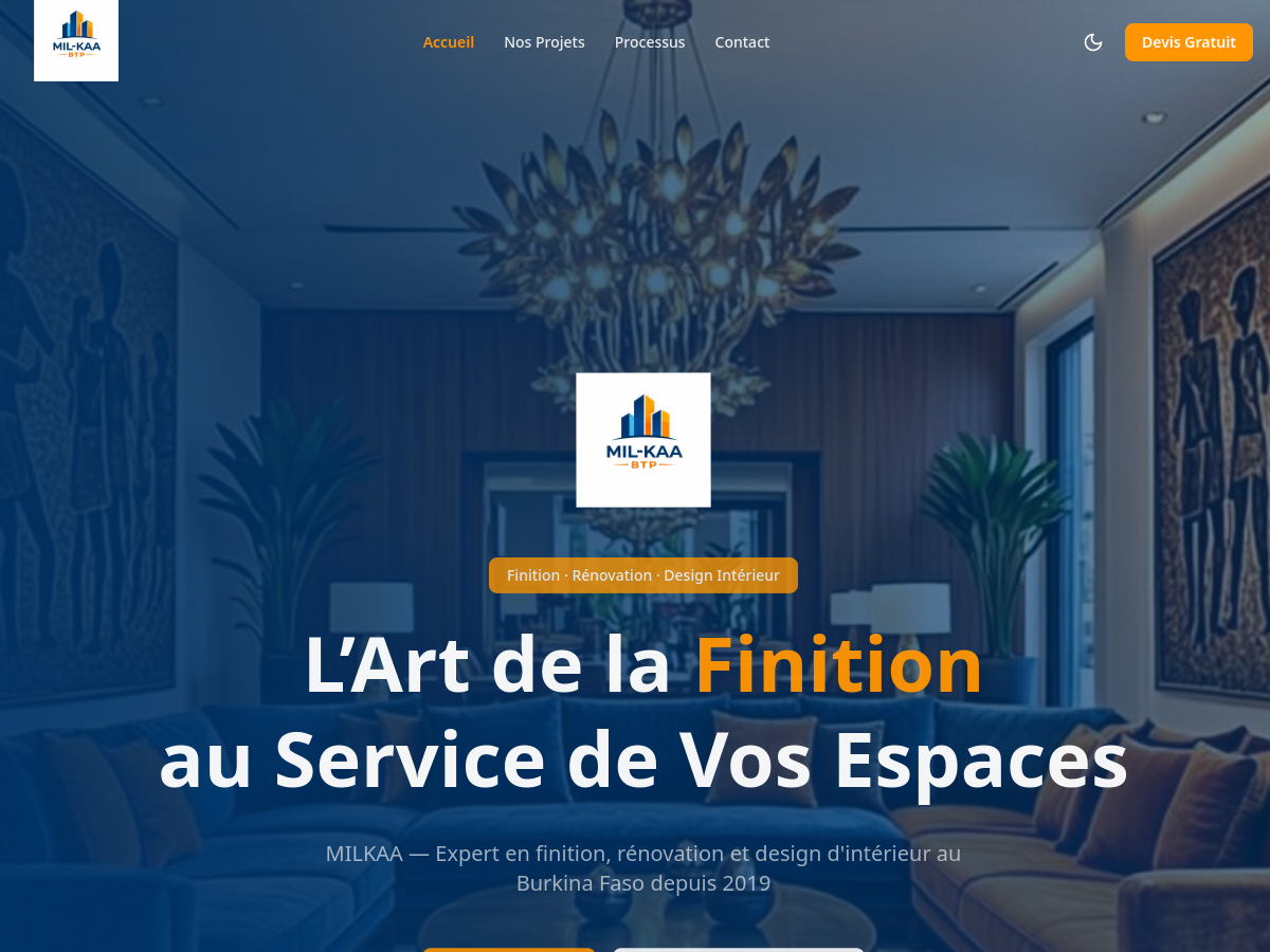 Site web MILKAA